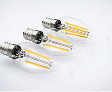 OEM / ODM natural white 5000K CRI85 LED Filament Candle Bulb