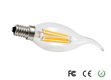 Του Edison Old Style Filament λάμπες φωτός 4 γωνία ακτίνων μορφής 360º κεριών Watt