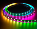 Φως λουρίδων των πλήρων οδηγήσεων χρώματος φω'των WS2812 60LEDs λουρίδων των προσπελάσιμων εύκαμπτων οδηγήσεων SMD RGB