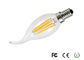 Warm White C35 4W LED Filament Candle Bulb For Commercial Lighting